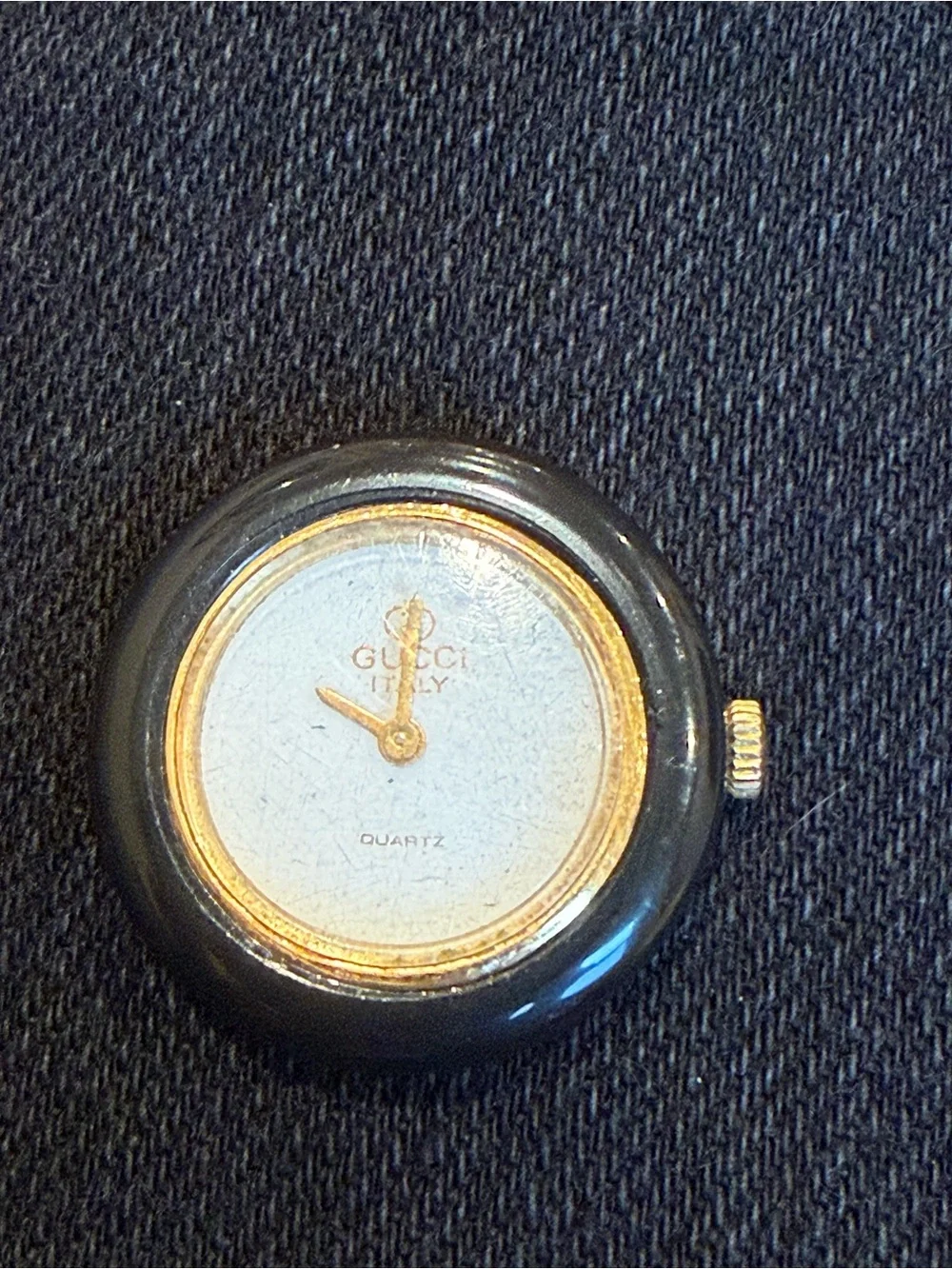 Gucci Made In Italy Bezel Watch with Black Gucci Bezel